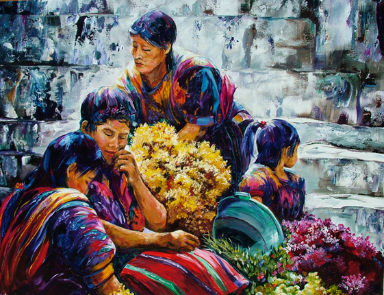 mayan flower ladies